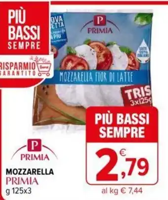 Iperal Primia Mozzarella g 125 x 3 offerta