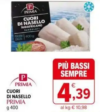 Iperal Primia Cuori di Nasello 400 g offerta