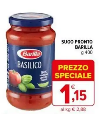 Iperal Barilla Sugo Pronto 400 g offerta
