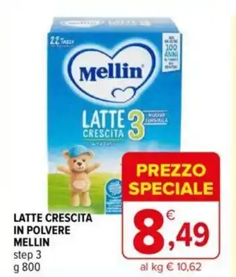 Iperal Mellin Latte Crescita in Polvere step 3 g 800 offerta