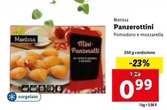 Lidl Monissa Panzerottini 250 g offerta