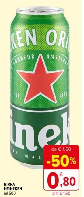 Iperal Heineken Birra 500 ml offerta