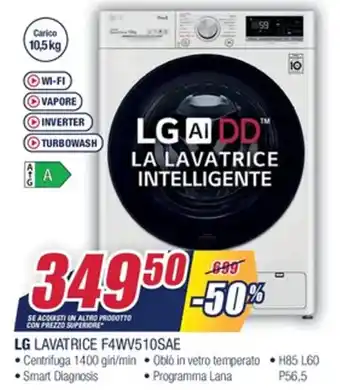 LG Lavatrice F4WV510SAE