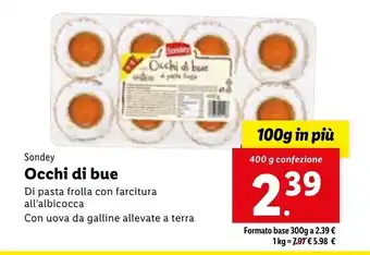 Lidl Sondey Occhi di bue 400 g offerta