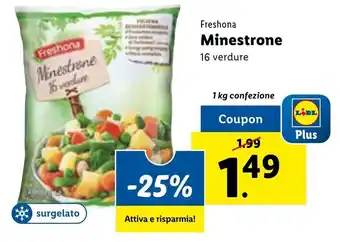 Lidl Freshona Minestrone 1 kg offerta