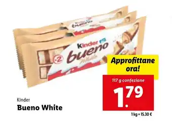 Lidl Kinder Bueno White 117 g offerta