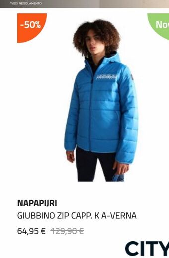 Giubbino zip,capp