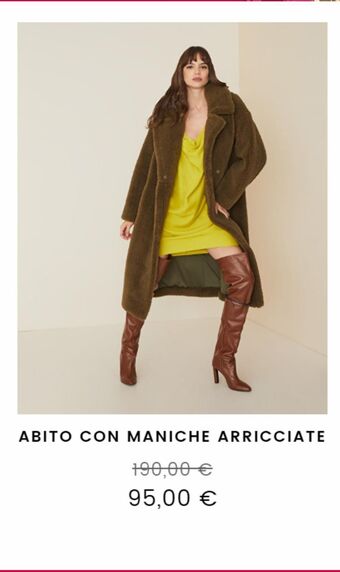 Manila Grace Abito con maniche arricciate offerta