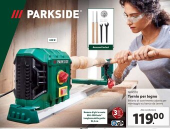 Lidl Parkside Tornio per legno offerta