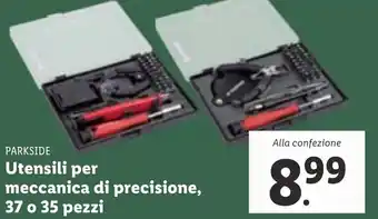 Lidl Parkside Utensili per meccanica di precisione, 37 o 35 pezzi offerta
