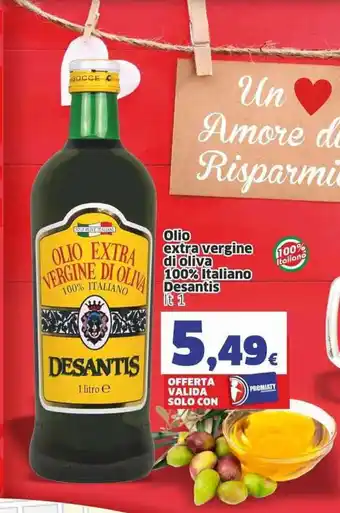 Ok Sigma Desantis Olio extra vergine di oliva 100% Italiano 1 lt offerta