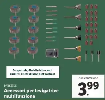 Lidl Parkside Accessori per levigatrice multifunzione offerta
