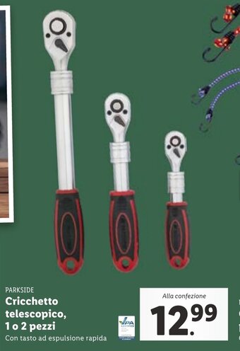 Lidl Parkside Cricchetto telescopico, 1 o 2 pezzi offerta