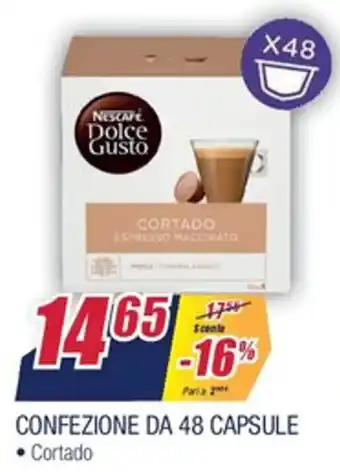 Nescafe Dolce Gusto Confezione Da 48 Capsule Cortado
