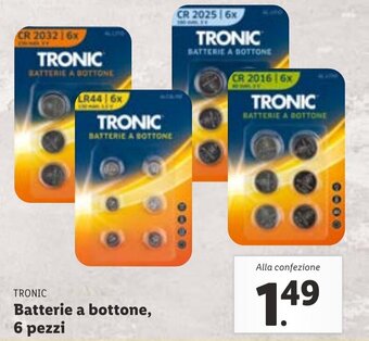 Lidl Tronic Batterie a bottone, 6 pezzi offerta