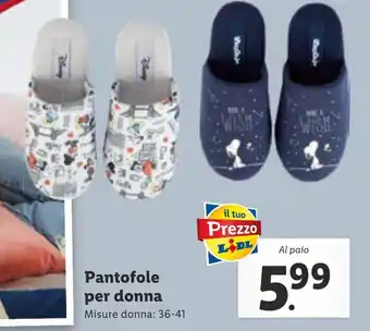 Pantofole per donna, misure: 36-41
