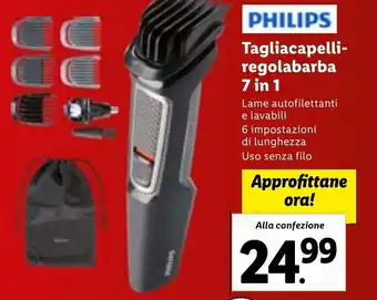 Lidl Philips Tagliacapelli-regolabarba 7 in 1 offerta