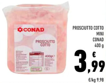 Conad Conad Prosciutto Cotto Mini 400 g offerta