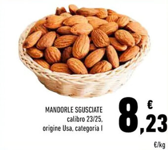 Conad Mandorle Sgusciate Calibro 23/25 Origine USA Categoria I offerta