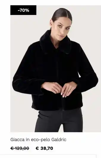 Camomilla Italia Giacca in eco pelo galdric offerta