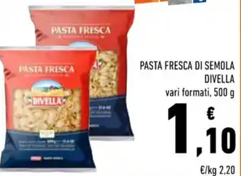 Conad Divella Pasta Fresca di Semola Vari Formati 500 g offerta