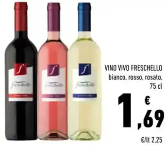Conad Freschello Vino Vivo Bianco, Rosso, Rosato 75 cl offerta