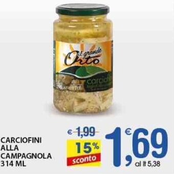 Qui Discount Carciofini Alla Campagnola 314 ml offerta