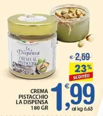 Qui Discount La Dispensa Crema Pistacchio 180 gr offerta