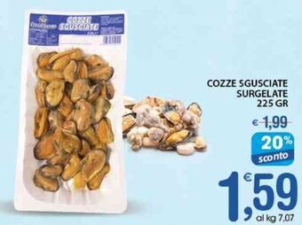 Qui Discount Cozze Sgusciate Surgelate 225 gr offerta