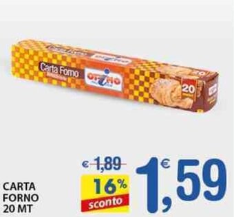 Qui Discount Carta Forno 20 mt offerta