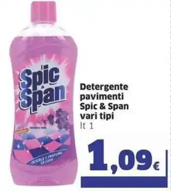 Ok Sigma Spic & Span Detergente Pavimenti Vari Tipi lt 1 offerta