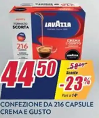 Trony Lavazza Crema e Gusto Confezione da 216 Capsule offerta