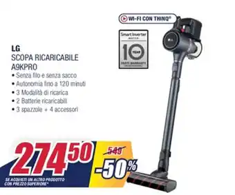 Trony LG Scopa Ricaricabile A9KPRO offerta
