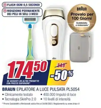 Trony Braun Epilatore A Luce Pulsata PL5054 offerta
