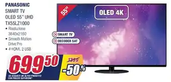 Trony Panasonic Smart TV OLED 55" UHD TX55LZ1000 offerta