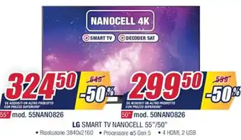 Trony LG Smart TV Nanocell 55" offerta