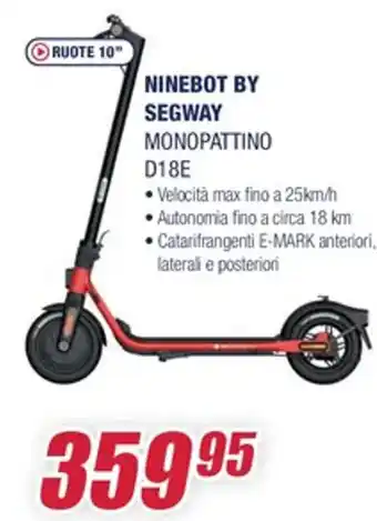 Ninebot By Segway Monopattino D18E