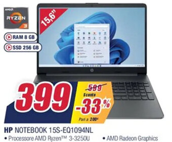 Trony HP Notebook 15S-EQ1094NL offerta