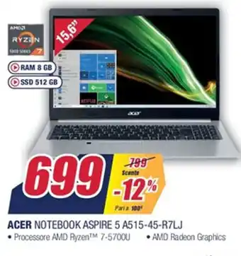 Trony Acer Notebook Aspire 5 A515-45-R7LJ offerta