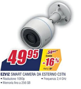 Trony Ezviz Smart Camera Da Esterno C3TN offerta