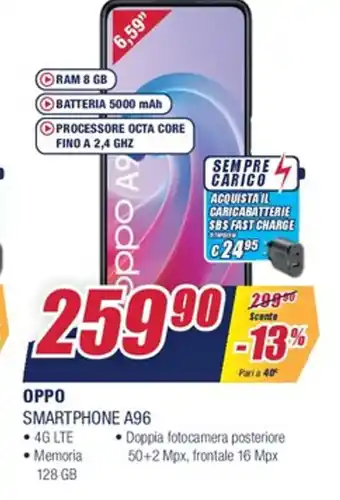 Trony Oppo Smartphone A96 offerta