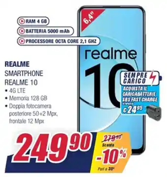 Trony Realme 10 Smartphone offerta