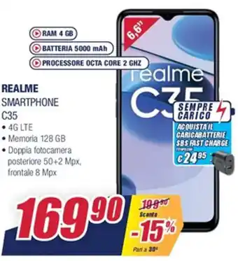 Trony Realme C35 Smartphone offerta