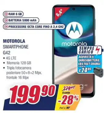 Trony Motorola G42 Smartphone offerta