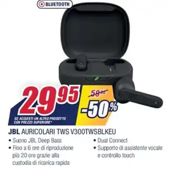 Trony JBL Auricolari TWS V300TWSBLKEU offerta