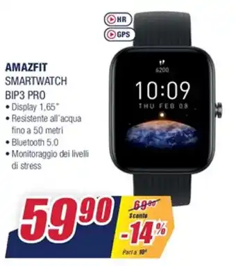 Trony Amazfit BIP3 Pro Smartwatch offerta
