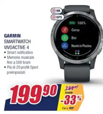 Trony Garmin Vivoactive 4 Smartwatch offerta