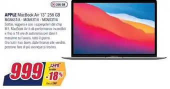 Trony Apple MacBook Air 13" 256 GB offerta