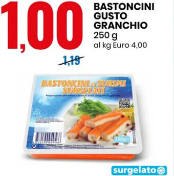 Eurospin Bastoncini Gusto Granchio 250 g offerta