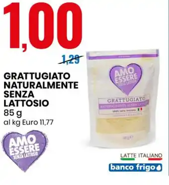 Eurospin Amo Essere Senza Lattosio Grattugiato Naturalmente 85 g offerta